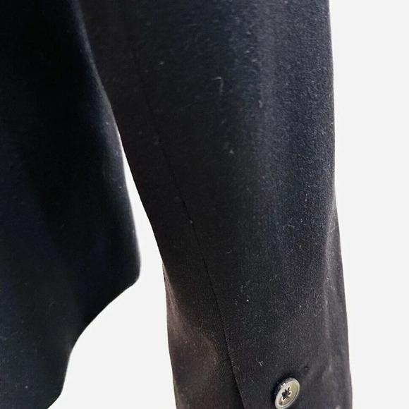 CHARTER CLUB Women Long Sleeve Button Down Collared Black Career Jacket Size 6 - Picture 13 of 13